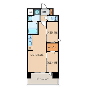 modern palazzo 姪浜 avenueの間取り