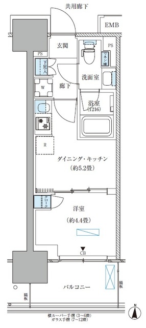 19/22 間取