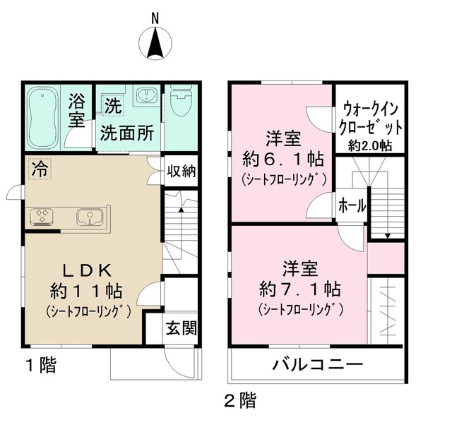 コンフリエ_Dの間取り