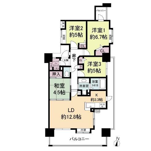 KDXレジデンス西公園の間取り