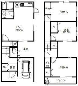 石井邸(テラスハウス)の間取り