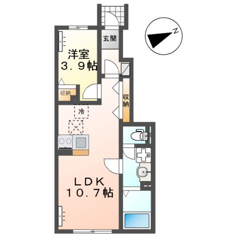 （仮）横倉新築アパートの間取り