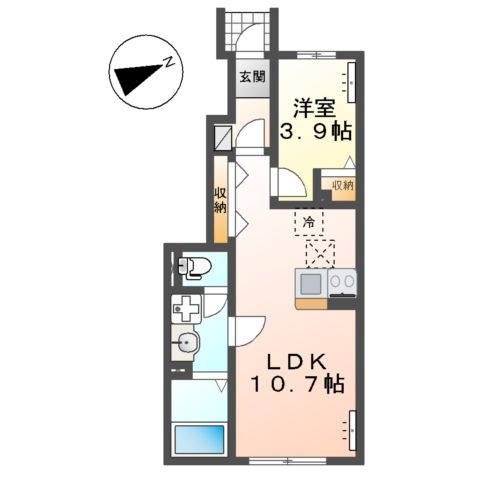 (仮)横倉新築アパートの間取り