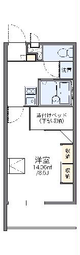 レオパレスナガヌマハラの間取り