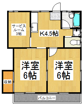 ミキコーポ秋津の間取り