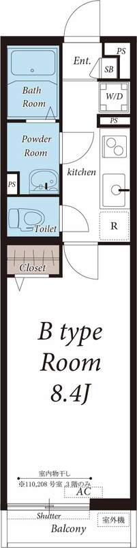 リブリ・稲田堤の間取り