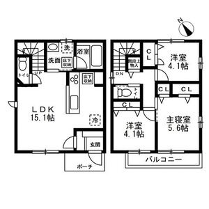 (仮)北区西ヶ原HM0729 新築賃貸住宅の間取り