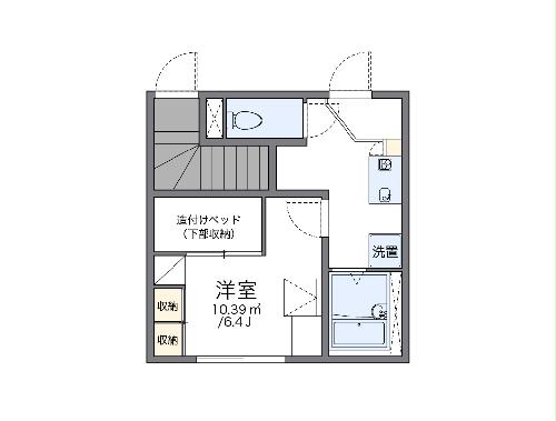 レオパレスSUZUKIⅡの間取り