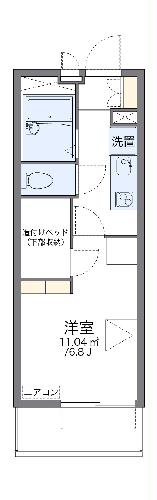 レオパレスメゾン長戸井の間取り