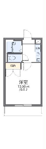 レオパレスプリムローズの間取り