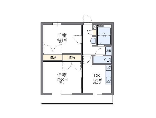 レオパレスOISOの間取り