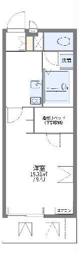 レオパレス東たつみの間取り