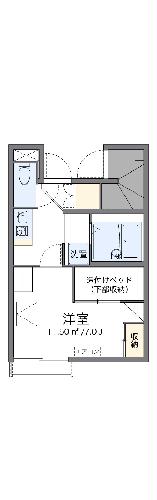 レオパレスウッドグリーンの間取り
