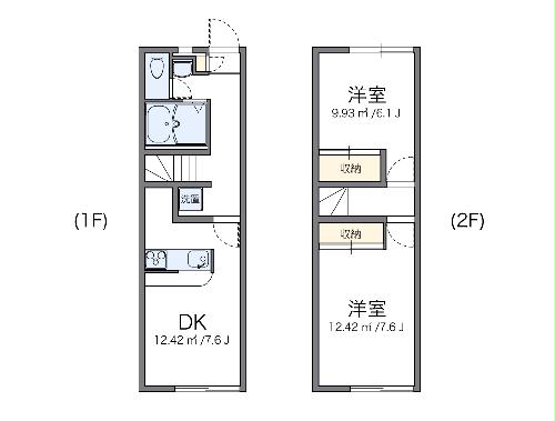レオパレス大磯Ⅲの間取り
