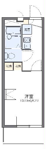 レオパレスグランドパレス春日部の間取り