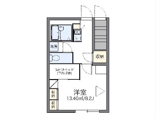 レオパレスリバティの間取り