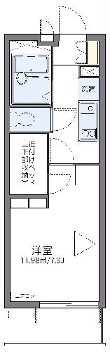 レオパレスヴィルヌーブの間取り
