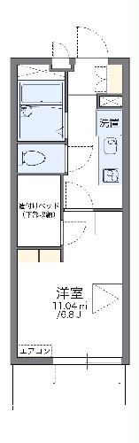 レオパレスTWOビレッジの間取り