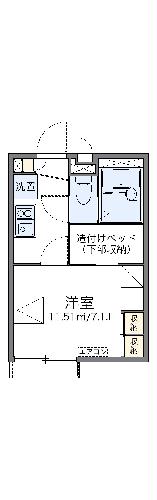 レオパレスラインホルト立石Ⅱの間取り
