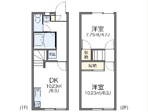 レオパレスサンクチュアリーの間取り