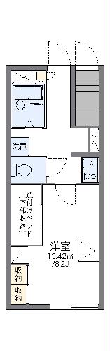 レオパレスヒラソルの間取り