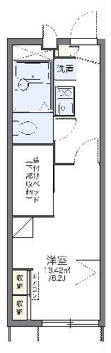 レオパレス五女子の間取り
