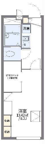 レオパレス鴻の巣の間取り