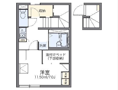 レオパレスストリームⅢの間取り