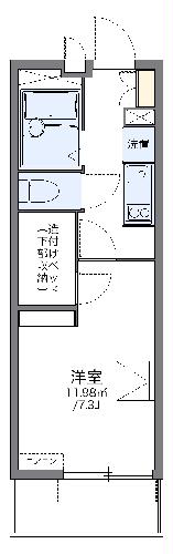 レオパレスアムール梅ヶ丘の間取り