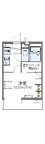 レオパレスオーテスワンの間取り