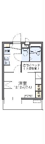 レオパレスオーテスワンの間取り