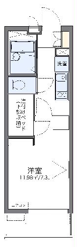 レオパレスティーケー7の間取り