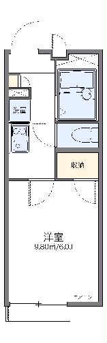 レオパレスハピネス光が丘の間取り