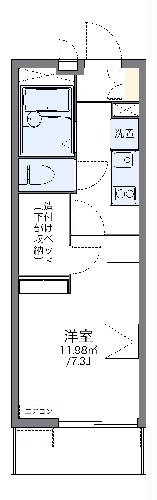 レオパレス松葉の間取り