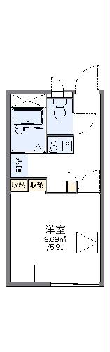 レオパレス新川Ⅱの間取り