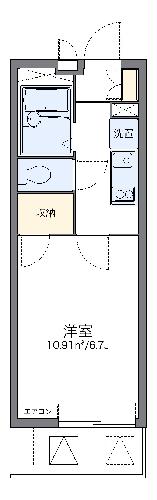 レオパレスエスペランサの間取り