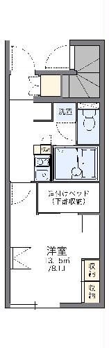 レオパレスサン秋竹の間取り