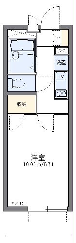 レオパレスハイビーノの間取り