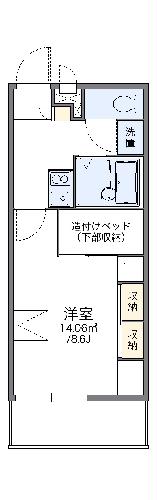 レオパレスサンブリッジⅣの間取り