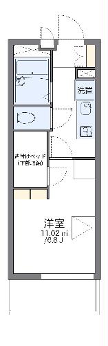 レオパレスリヴィエールの間取り