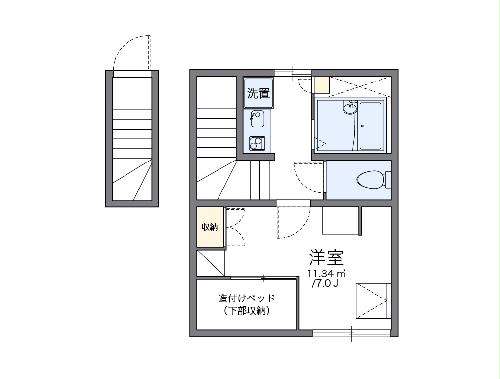 レオパレス大門の間取り
