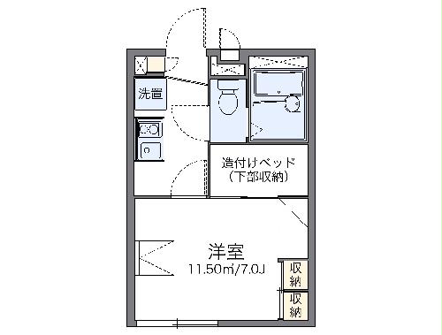 レオパレスハピネスの間取り