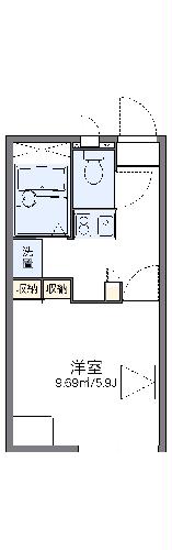 レオパレスフレッシュ汐垂の間取り