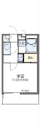 レオパレス高畑東の間取り