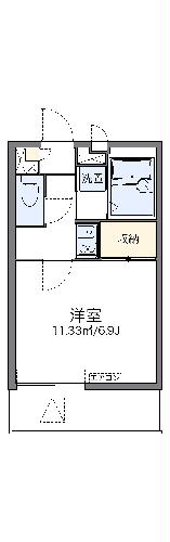 レオパレス高畑東の間取り