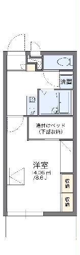 レオパレスクレインⅡの間取り