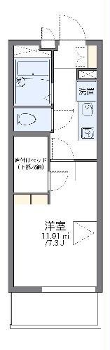 レオパレスシャルメの間取り