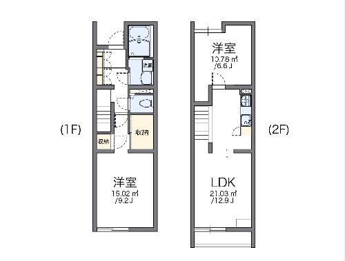 レオパレスコヅチⅡの間取り