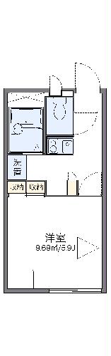 レオパレスフジミハイツCの間取り