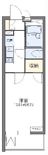 レオパレスライラック久が原の間取り